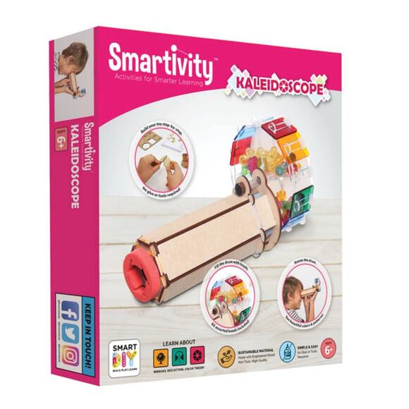 NEW Smartivity Kaleidoscope Toy Kit DIY Fun Educational Learning STEM Science 6+ - Picture 1 of 12